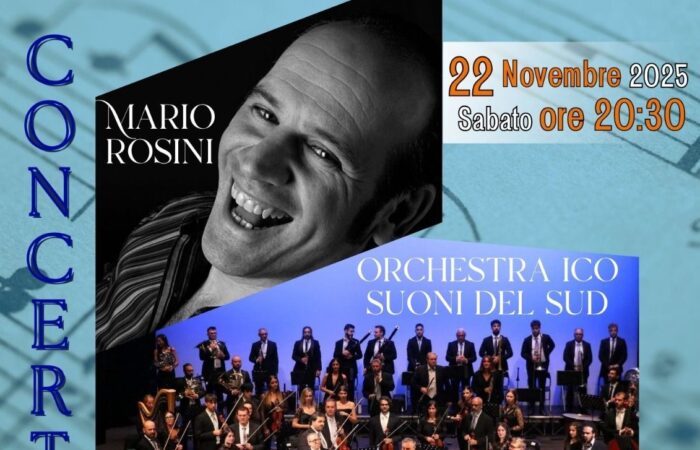Mario Rosini in Concerto con l'orchestra ICO i suoni del sud
