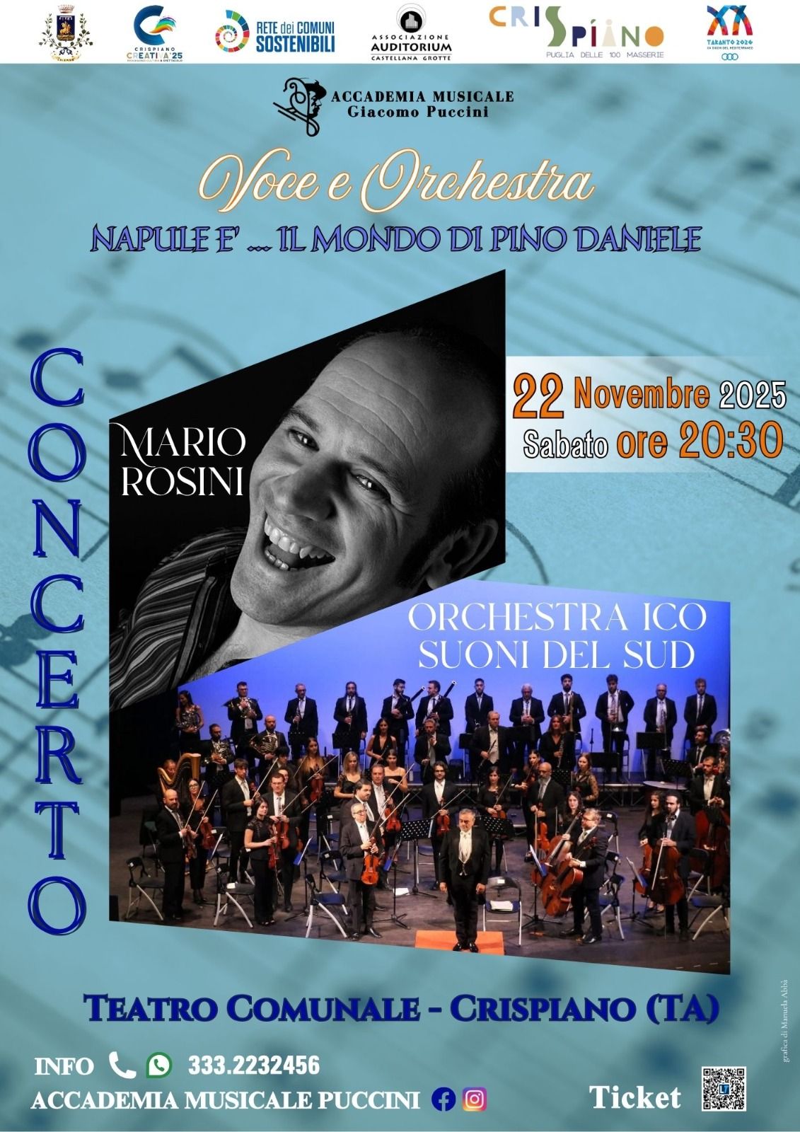 Mario Rosini in Concerto con l'orchestra ICO i suoni del sud